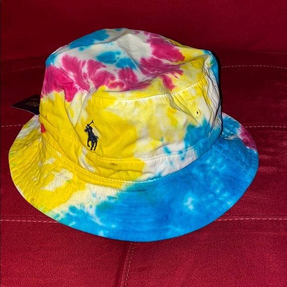 Mens POLO RL TIE DYE CHINO BUCKET HAT - Picture 2 of 5